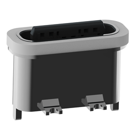 XB-ATCF-06-008 TYP C 6P vertikale wasserdichte Basis L=7.20mm (Zinklegierungszunge der Schale ausgesetzt 0.75)